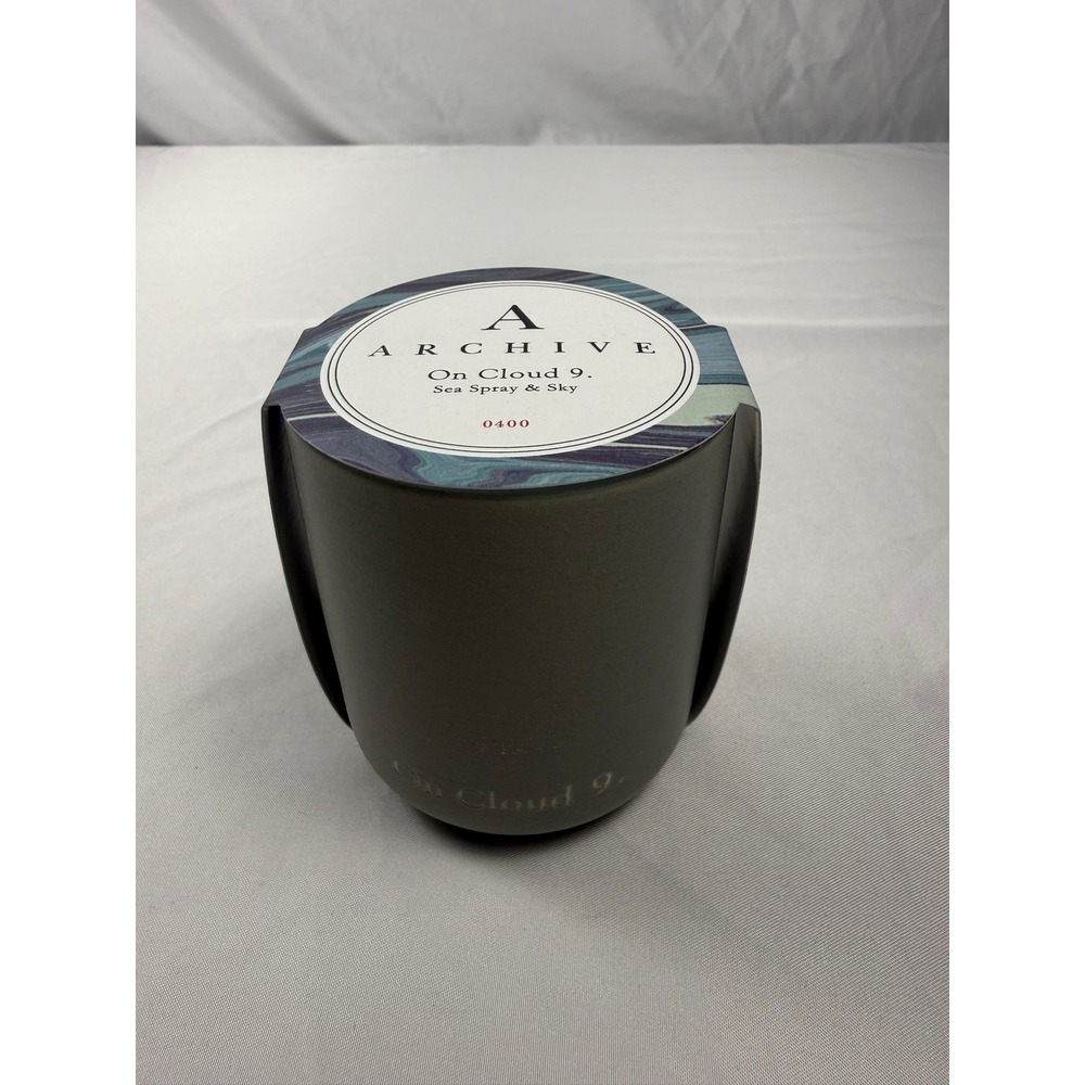 Archive On Cloud 9 No. 0400 Sea Spray & Sky Hand Poured Candle New